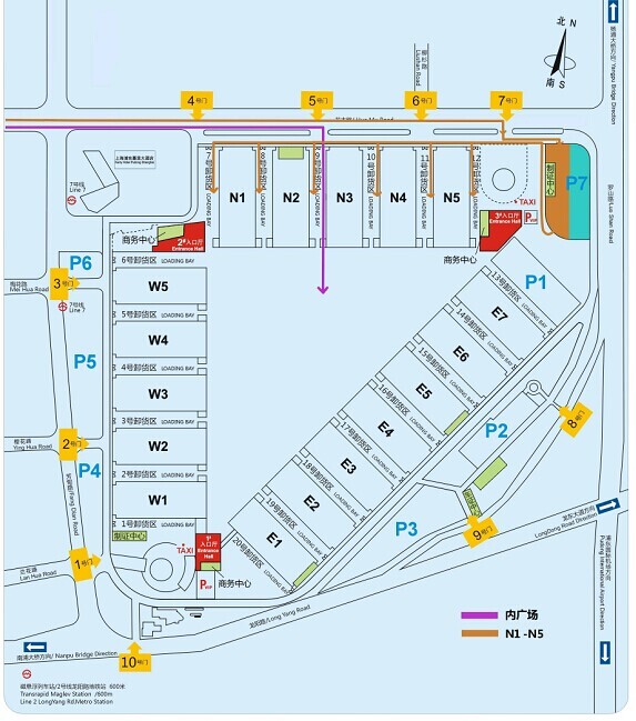 84届中国电子展布展撤展货车路线图