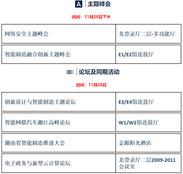 2018中国（长沙）网络安全·智能制造大会三天的日程安排